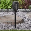 Mason & Jones Garden Outdoor Solar Power Flame Effect Light