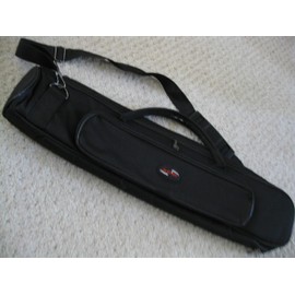 Waterproof Canvas Sleeve Pouch Bag w. Zipper (22 Length X 4 Width X 2.5 Height inch) - for 1.8 or 1.9 Shakuhachi Bamboo Flute.