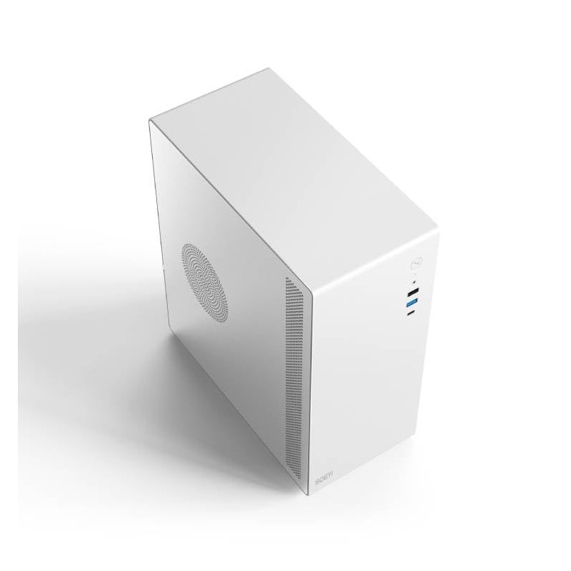 V100 M-ATX/ITX Computer Case,Multifunctional Pc Case, Business Case with Spcc