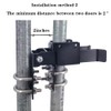 Chain Link Fence Double Gate Latch for 1-3/8" Gate Frame