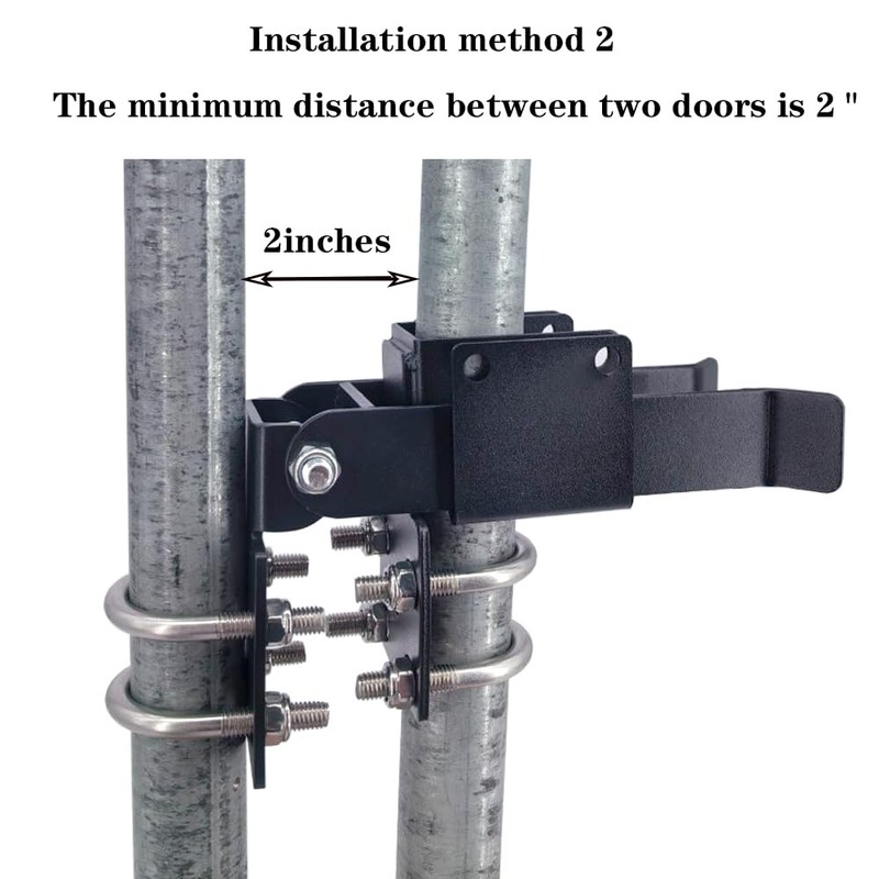 Chain Link Fence Double Gate Latch for 1-3/8" Gate Frame