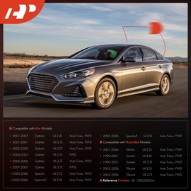 A-Premium Sensor de velocidad de salida de transmisión compatible con Hyundai Elantra Sonata Tiburon Kia Optima 2001-2007 Spectra Spectra5 2004-2006 DOHC Gasolina