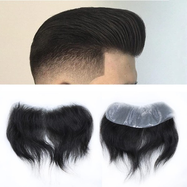 RESHE Forehead Toupee For men Invisible Human Hair Men's Frontal