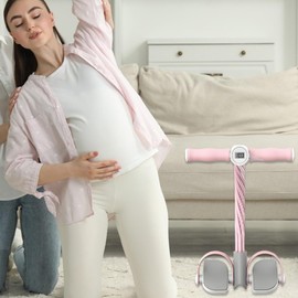 Tension Rope Pedal Puller | Pull Rope Fitness Sit up Exercise,Elastic Home Gym Workout Equipment for Legs Abs Muscles Biceps Arms Back Waist Shoulders Abdomen