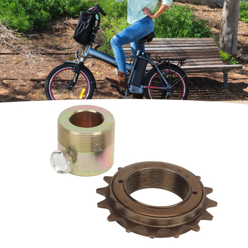 POENVFPO 16T Freewheel with 20mm Adapter, Iron Replacement Lightweight Flywheel