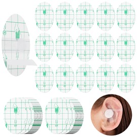 Ear Covers for Shower, 60 Pieces Waterproof Ear Stickers Ear Covers for Swimming Shower Ear Protectors with Waterproof Cotton Ear Plugs for Shower Surfing Snorkeling and Other Water Sports