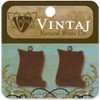 Petite Scroll 24x16.5mm Vintaj Metal Accents 2/Pkg Vintaj P0046R