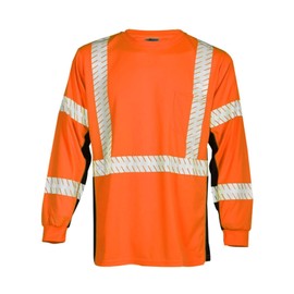ML Kishigo T-Shirt,Black Sided,Class 3,Orange,L