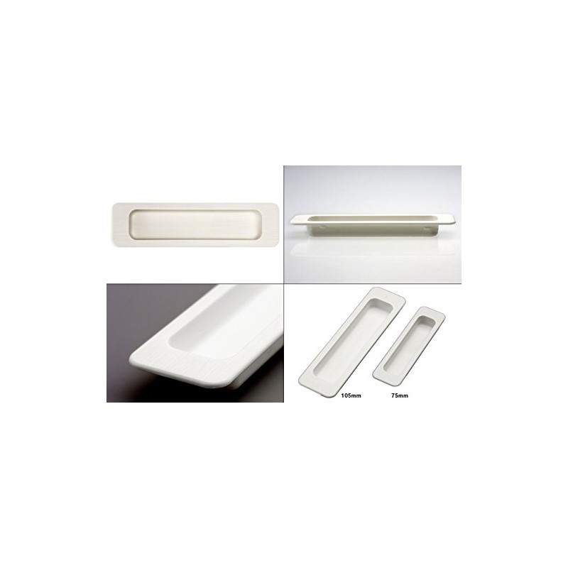 Bidoor PP-84 Color Door Pulls, White, 3.0 inches (75 mm),