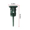 Solar Ultrasonic Animal Pest Repeller Outdoor Four Speakers Mechanical Wave