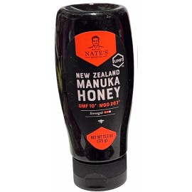 Nature Nate's ManukaHoney Nate's Raw New Zealand MGO 263+ UMF Certified 10+ 13.2 oz Squeeze