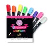 Jennakate - 8 pack Dry Erase Liquid Chalk Markers -