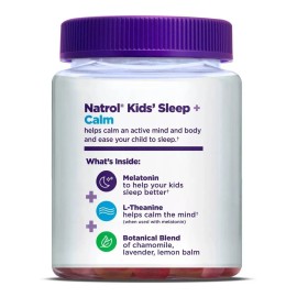 Melatonina Natrol Kids Niños Sleep Calm 60 Gomitas Sabor Fresa