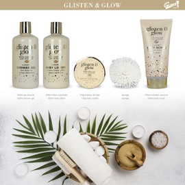 Coffret Cadeau pour Femme | Produits de Bain Vanille & Tilleul| Idée de Cadeau Original pour Femmes | Idéal Anniversaire Maman | Panier de Beauté, Soin et Bien-être |Glisten & Glow by Gloss!