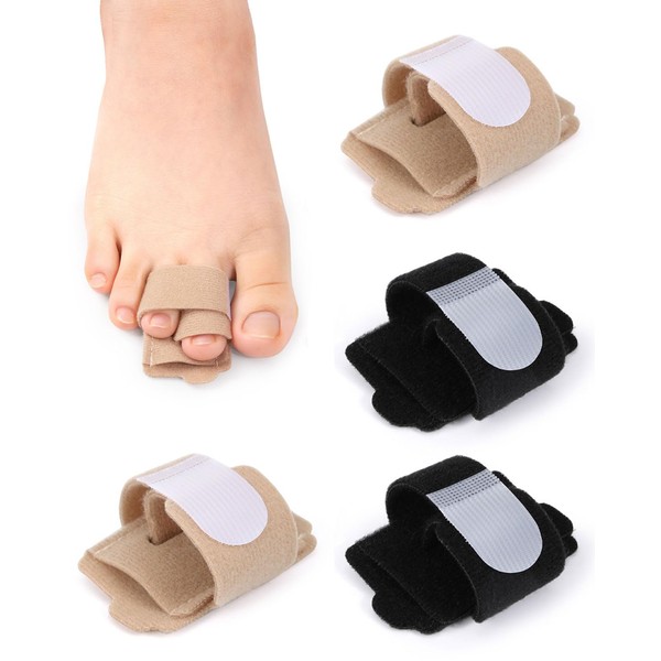FUGLUS 4 Stück Hammerzehen Korrektoren,Hammerzehen Zehenbandage,Hallux Valgus Korrektur,Zehenschiene für korrigieren
