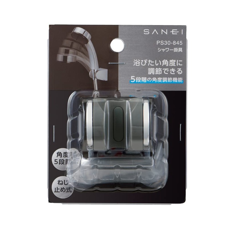 SANEI PS30-845 Shower Hooks, 5 Adjustable Angles, Plating, Screws, Screw