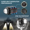 Luces LED antiniebla de conducción LED para motocicleta, 60 W,