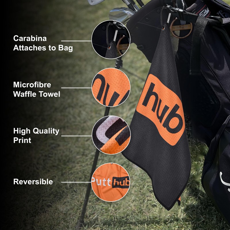 Shanker Golf - PuttHub Funny Golf Towel Microfibre Waffle Towel