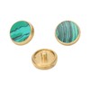 3 Pcs Trumpet Valve Cap Embedded Green Standard Metal Finger