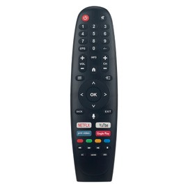 Beyution Voice Remote Control Fit for Caixun Smart TV 32 inch LED TV EC32V2HA,Also Compatible with BLAUPUNKT TV、Estar TV、SANSUI TV Remote Control with The Same Appearance