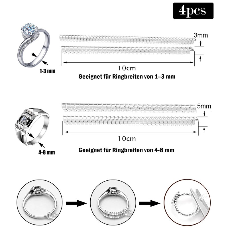 T TAKONE 14 Piece Ring Reducer Set, Includes Ring Sizer