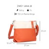 Zwei Jana J8 Women's Crossbody Bag 3 Litre Bi-Colour Canvas
