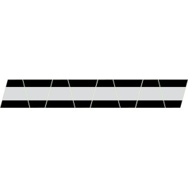 DKE Decals FIREFIGHTER HELMET TETS 8 PACK TETRAHEDRONS FIRE HELMET STICKER - BLACK/STRIPE