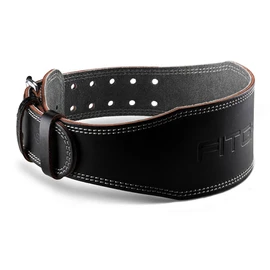 Fitgriff 남녀용 클래식 웨이트 팅 벨트(100% 가죽) - 스쿼트, 데드 트, 허리 지지대용 벨트 Fitgriff Unisex Classic Weightlifting Belt (100% Leather) - for Squats, Deadlifts, and Waist Support [Black (4 inch)]