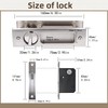 mvuenleyog Sliding Pocket Door Lock,Sliding Door Latch with Turn Knob