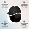 Qlenkay Waterproof Baseball Cap Attached with Straight Bob Hair Soft