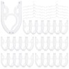 Sieral 40 Pcs Foldable Travel Hangers Plastic Portable Folding Clothes