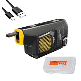 Nitecore BlowerBaby BB2 USB-C Rechargeable Electronic Air Duster Blower for Camera, Keyboard, Laptop Cleaning with Built-in LED, Include Cable Organizer