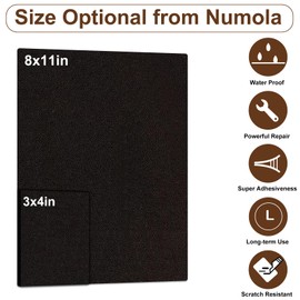 Numola Leather Repair Patch 8×11 inch Self-Adhesive Leather Repair Tape, Scratch/Holes Vinyl Repair Kit for Couch, Car Seat, Sofas, DIY Furniture Upholstery, Chair, Jackets, First-aid (Dark Brown)