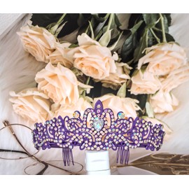 Retirement Tiara Sash Purple Officially Retired Crown Sash for Women Christmas Gifts Officially Retired Retirement Party Set