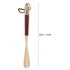 Lion Head Alloy Shoehorn Ergonomic Curves Metal Long Shoehorn with