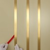 Gold Metalized Brushed Finish Molding Trim, Peel and Stick Strip