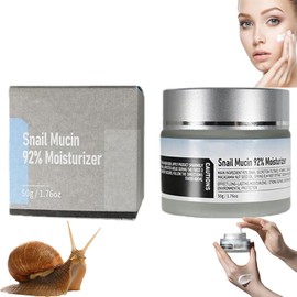 Snail Mucin 92% crema hidratante de gel facial diario, Snail Mucin 92% crema facial reparadora hidratante para pieles secas y sensibles, crema avanzada Snail 92 todo en uno (1Pcs)