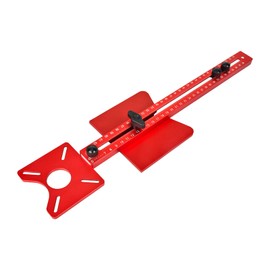 4 in 1 Multifunctional Router Groove Holder, Metric Router Circle Cutting Device for Router Tool, Router Circle Device for Cutting Circles Edge Trimming Milling