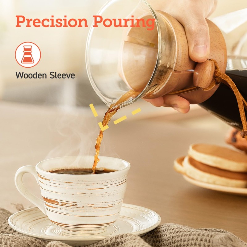 COSORI Pour Over Coffee Maker with Double Layer Stainless Steel