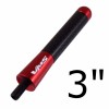 V M S Racing 3" RED CARBON FIBER ALUMINUM STUBBY