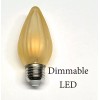 5pcs DIMMABLE LED GOLD FLAME Painted Bulbs for Antique and