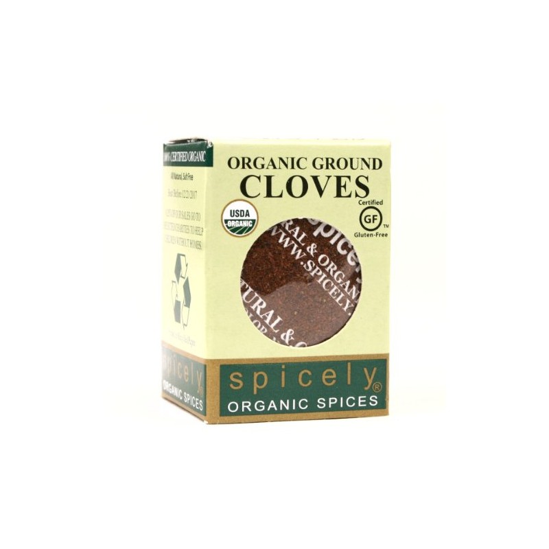 Spicely Organic Cloves Powder (0.40 OZ ecoBox)