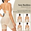 SAYFUT Full Body Shapewear Mid Thigh Mesh strapless Bodysuit Top