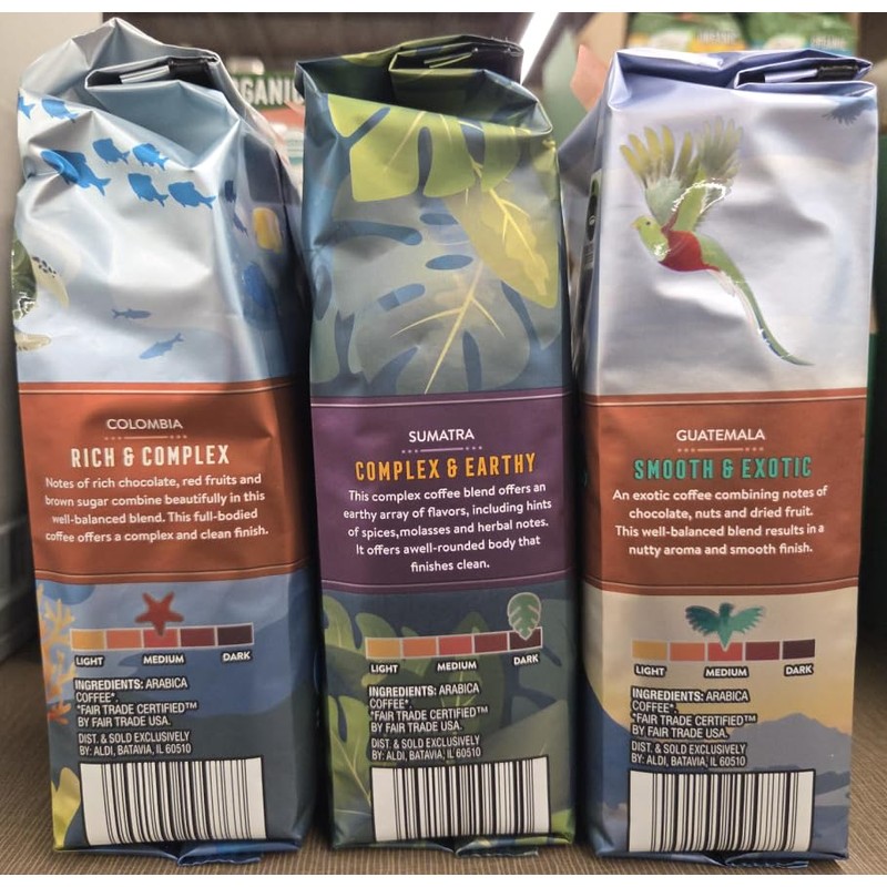 Barissimo 3 Combo 100% ARABICA Ground Coffees: Sumatra, Guatemala and