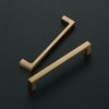 Ravinte Champagne Bronze Kitchen Square Cabinet Handles 5 Inch 10