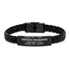 Funny Computer Programmer Gifts Computer Programmer Braided Leather Bracelet Birthday