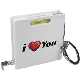 'I Love You' Keyring Tape Measure/Spirit Level Tool (KM00042072)