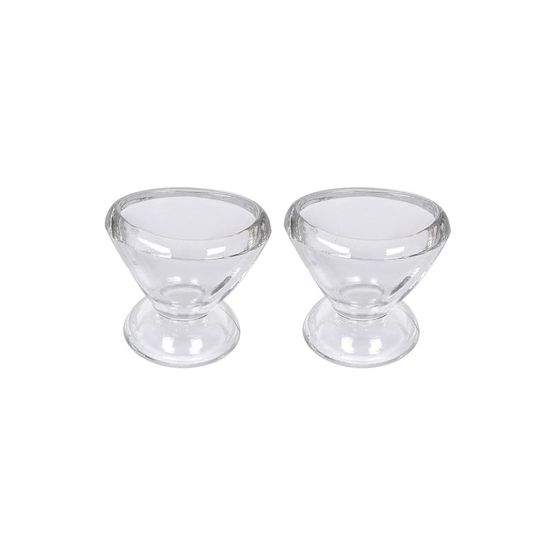 HEALTHANDWEALTH Transparent Glass Eye Wash Cup with Storage Container -