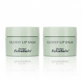 Doctor Eckstein Glossy Lip Balm - Protective Lip Care with Vegetable Oils, Beeswax & Vitamin E | Nourishes Smooth & Protects Against Dryness | 2 Jars 4.8 g Each