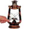 NKlaus Storm Lantern Petroleum Lamp Iron Bronze 31 x 14